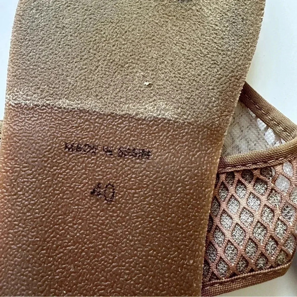 Andre Assous Paige Sandal Taupe Mesh Size 40 - Picture 4 of 6